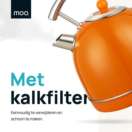 MOA Retro Waterkoker - Oranje - EK4TO