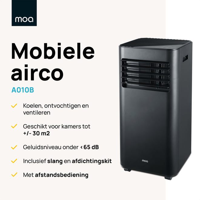 MOA Mobiele Airco - Zwart - A010B