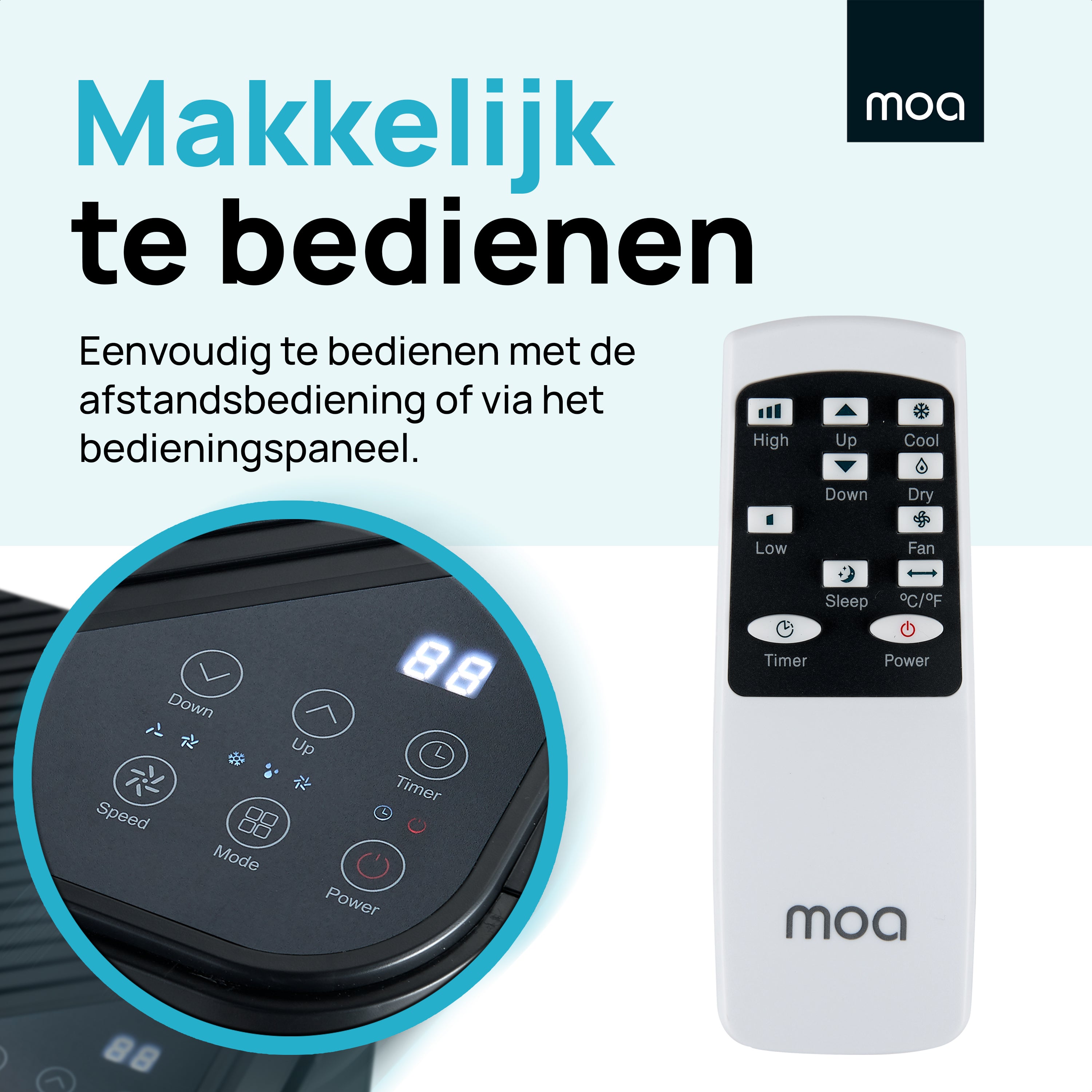 MOA Mobiele Airco - Zwart - A010B