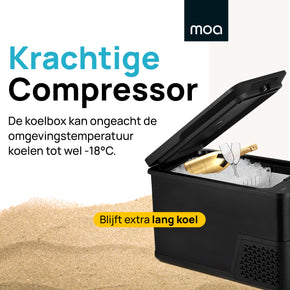 MOA Compressor Koelbox - 38L - Zwart