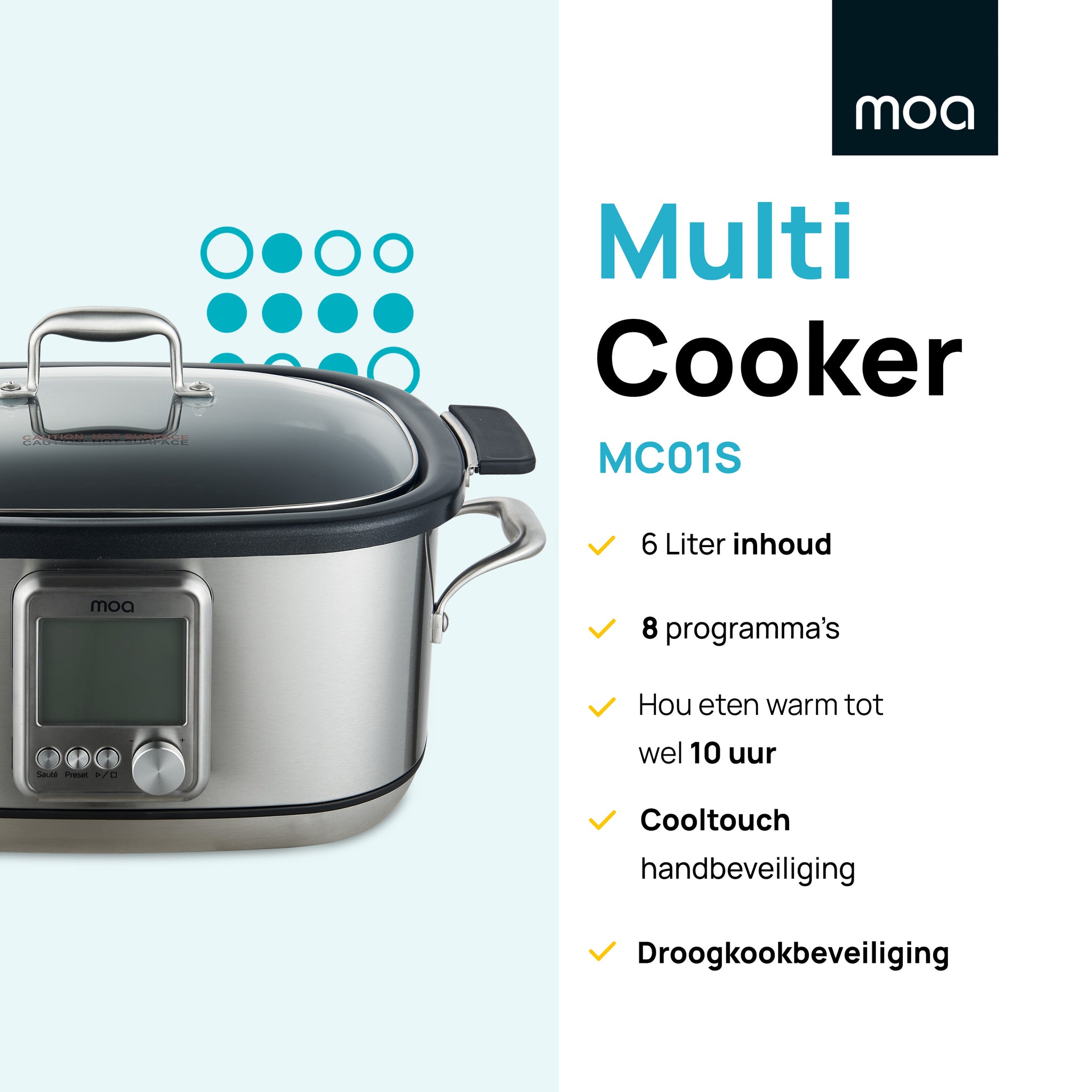 MOA Multicooker - RVS - MC01S