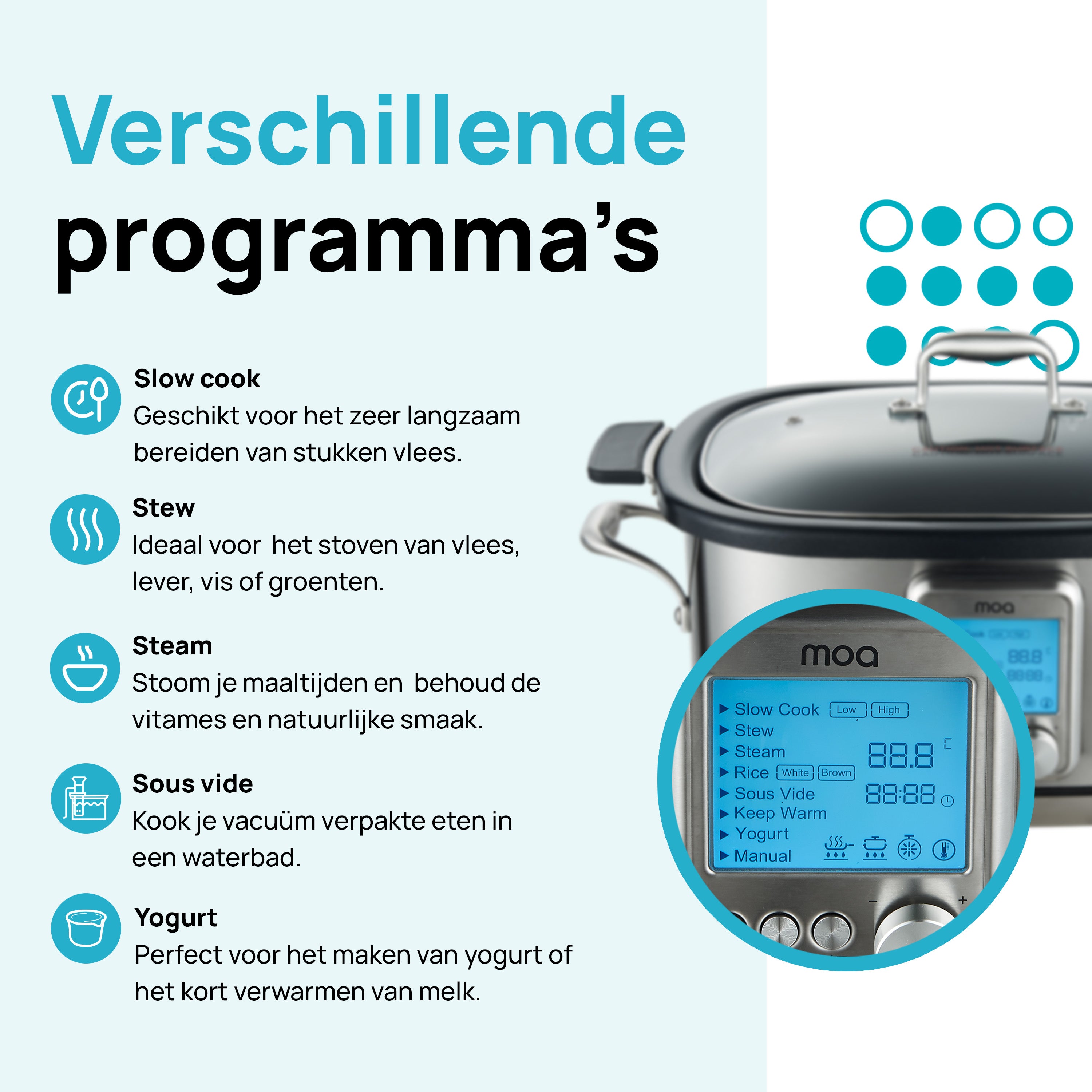 MOA Multicooker - RVS - MC01S