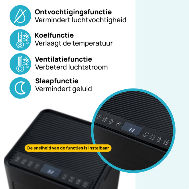 MOA Mobiele Airco - Zwart - PAC01B