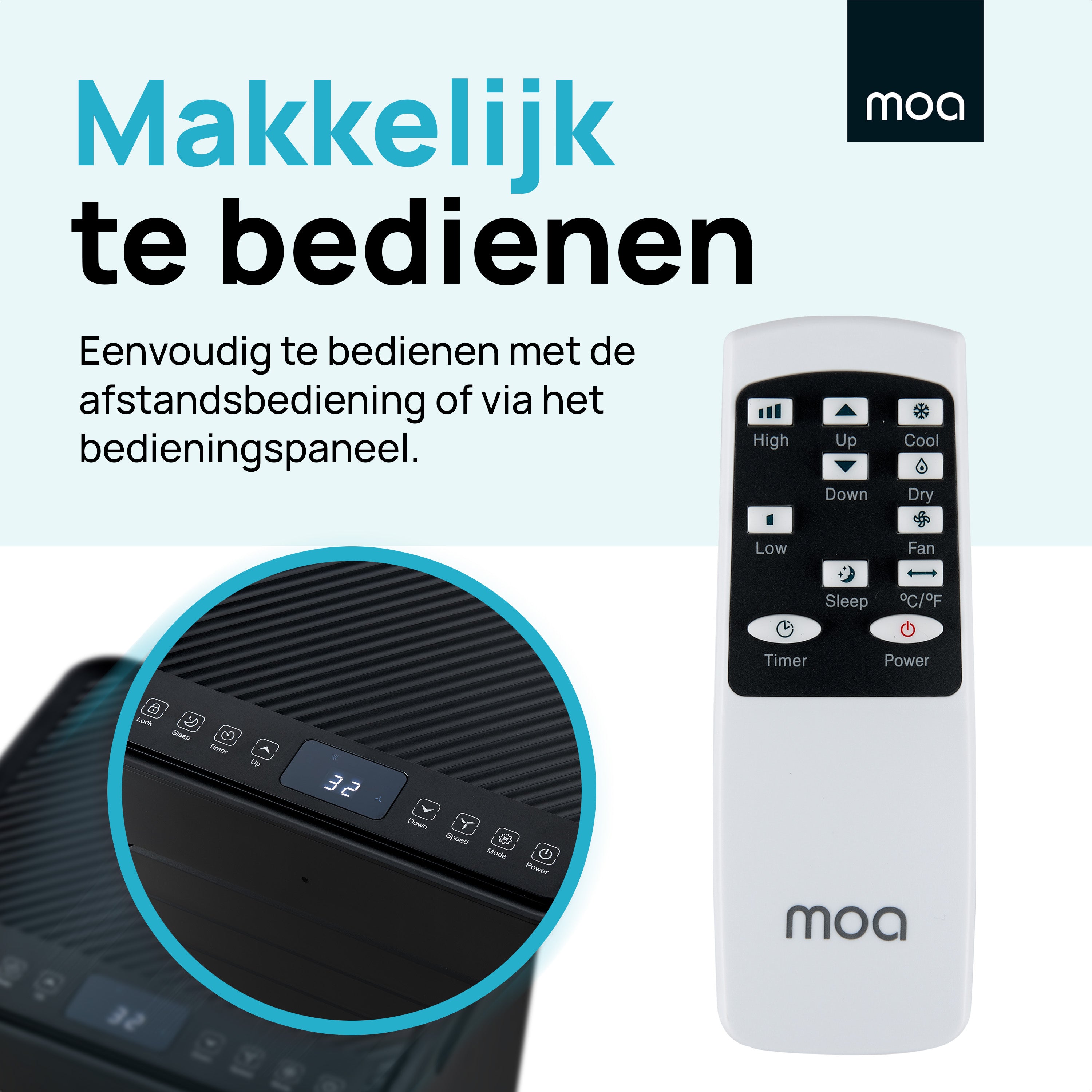 MOA Mobiele Airco - Zwart - PAC01B