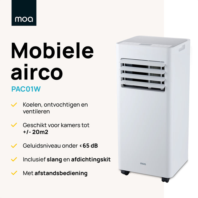 MOA Mobiele Airco - Wit - PAC01W