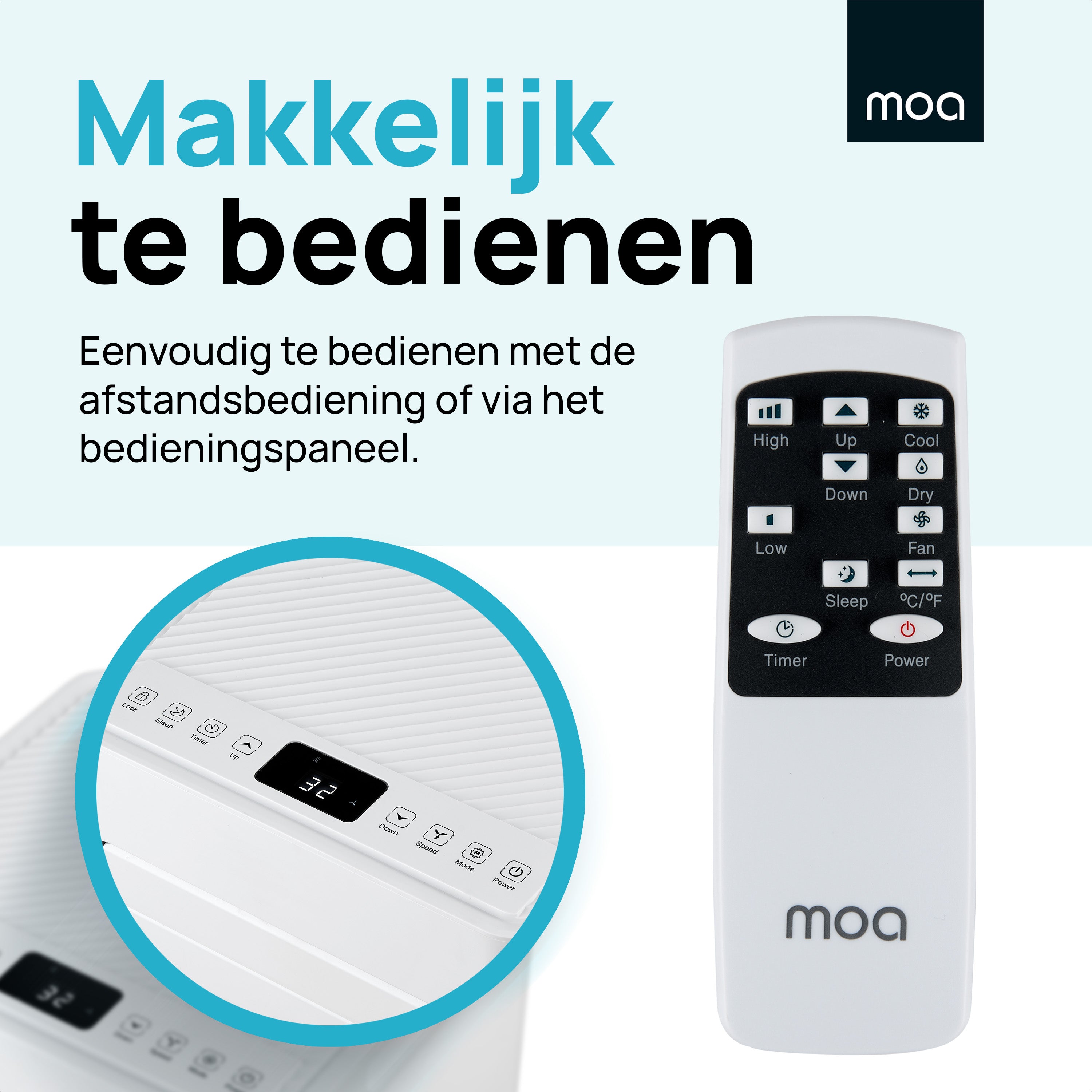 MOA Mobiele Airco - Wit - PAC01W