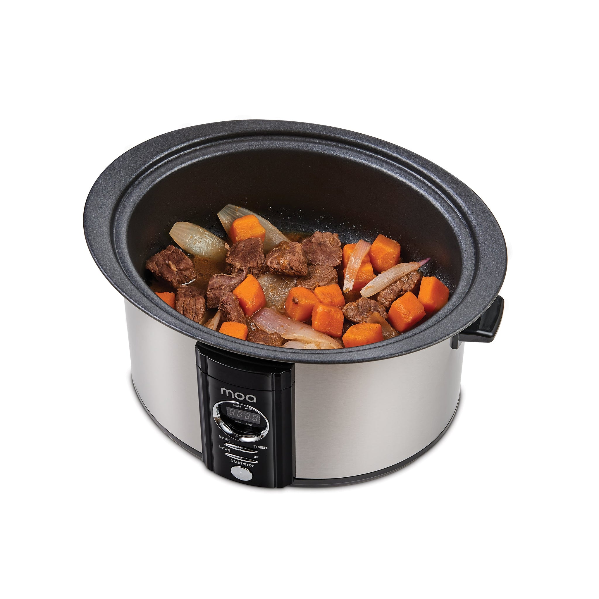 MOA Digitale Slowcooker - Zilverkleurig - SC65D