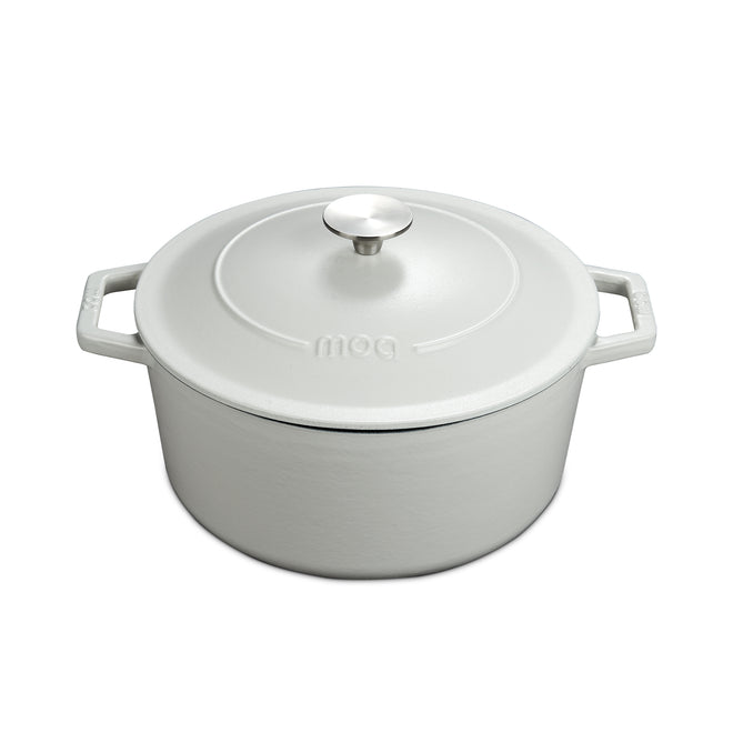 MOA Gietijzeren Braadpan - 30 cm - Wit - C30W