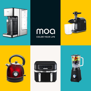 MOA Retro Waterkoker - Rood - EK3TR