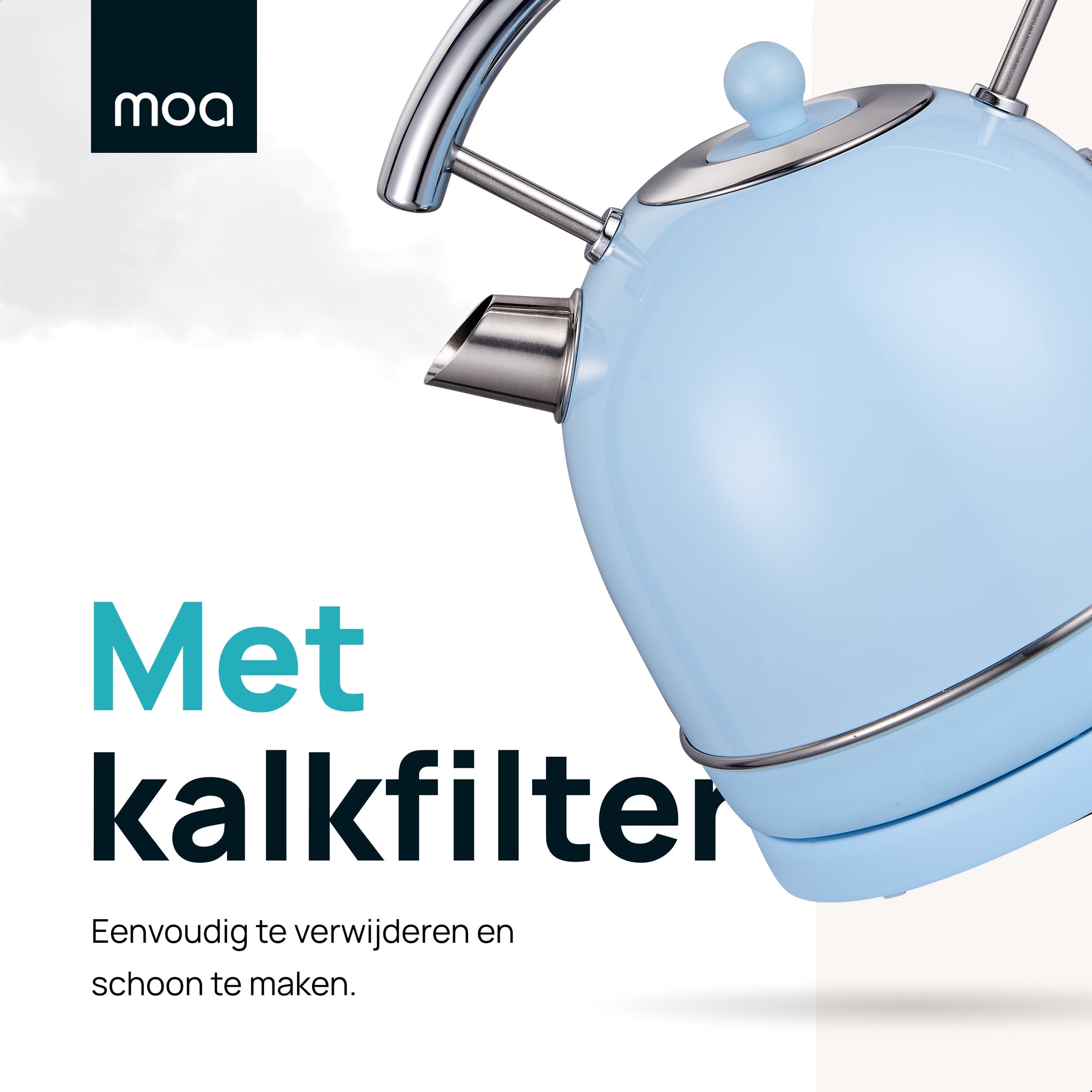 MOA Retro Waterkoker - Blauw - EK4TBL