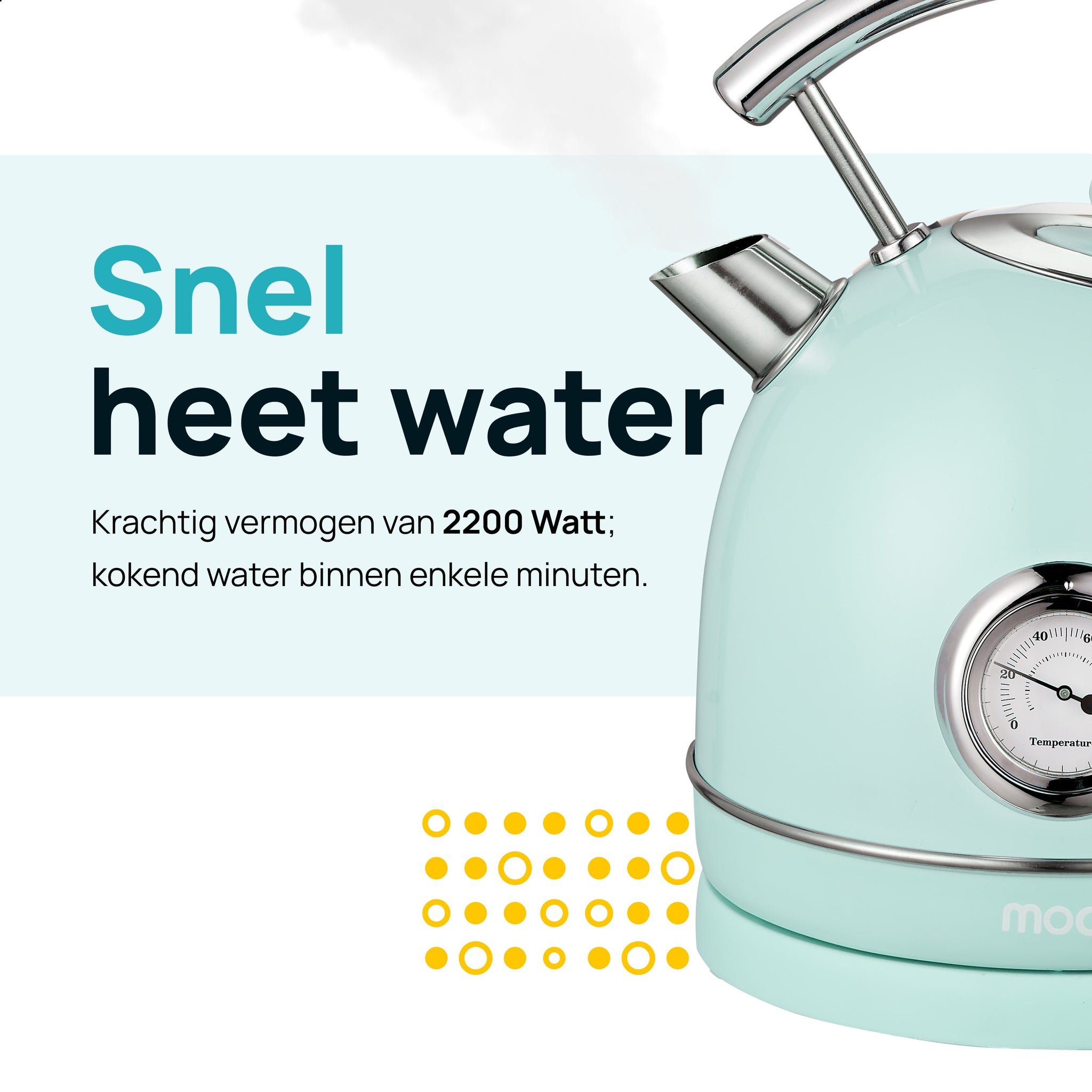 MOA Retro Waterkoker - Groen - EK4TG