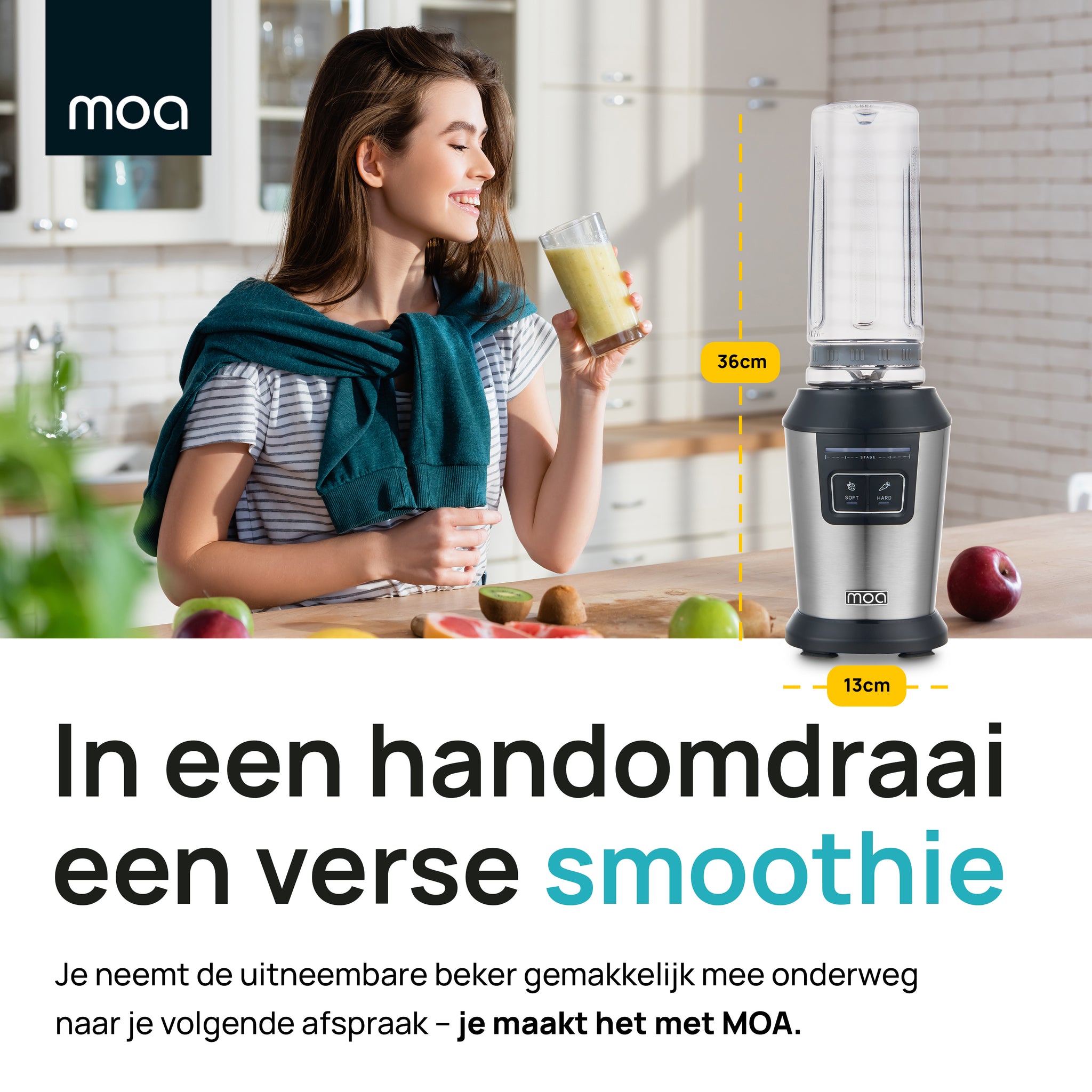 MOA Mini Blender - Stainless - MB10S