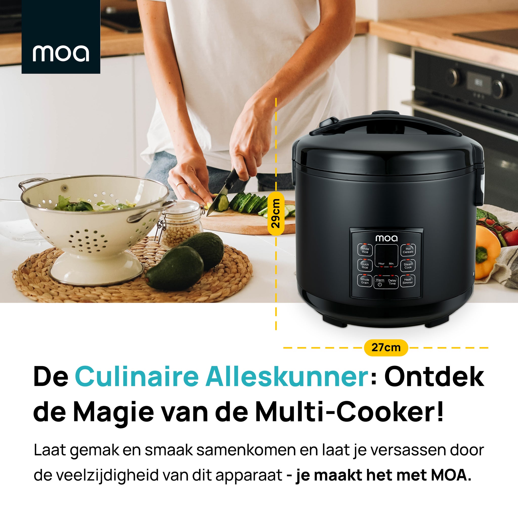 MOA Multicooker - Zwart - MC10DB