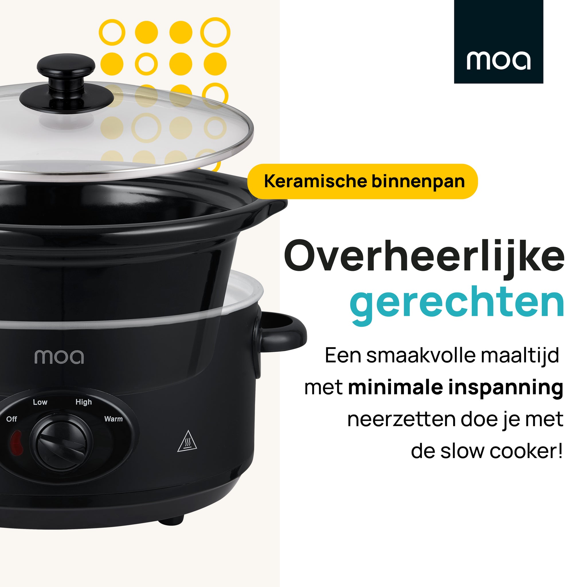 MOA Slowcooker - Zwart - SC35B