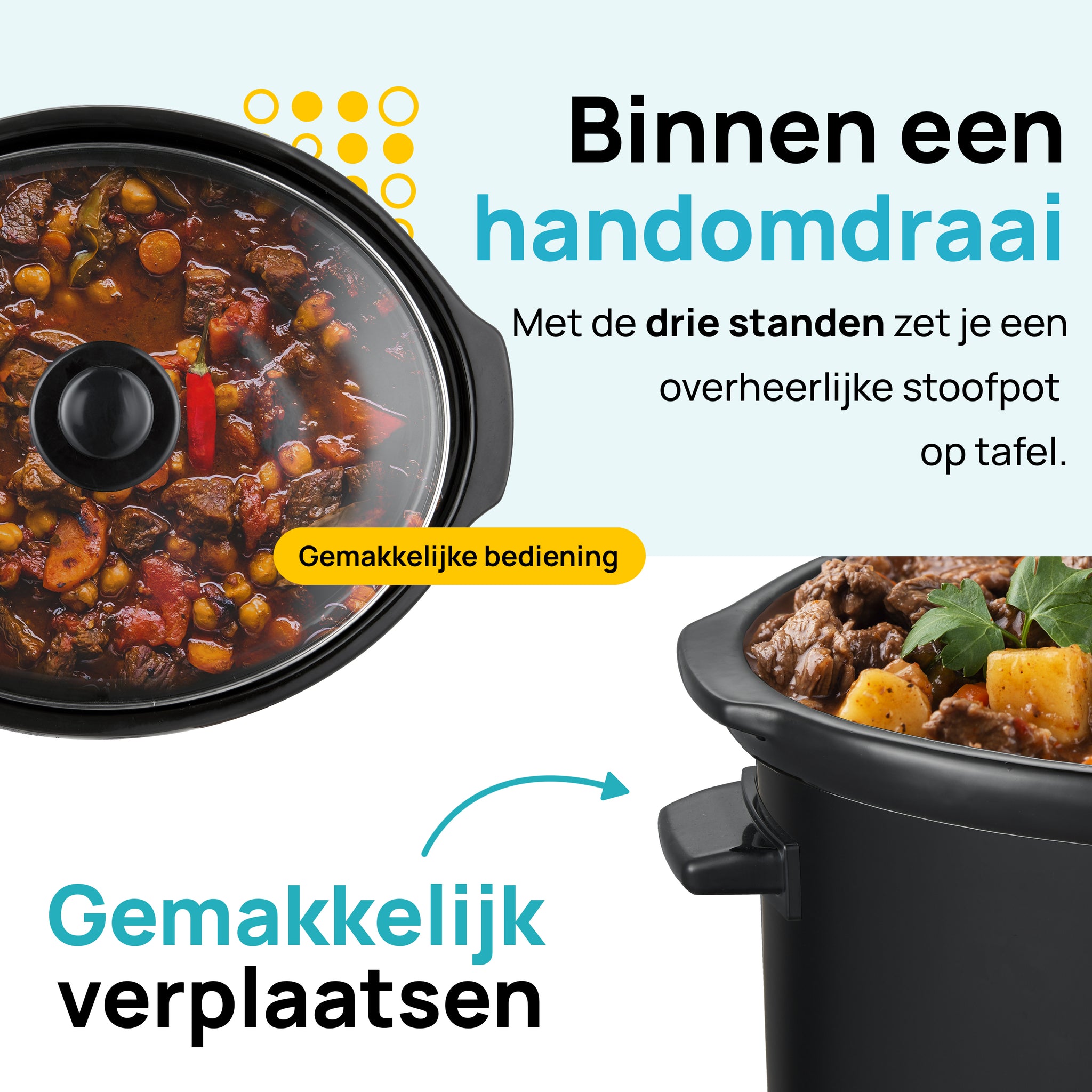 MOA Slowcooker - Zwart - SC65B