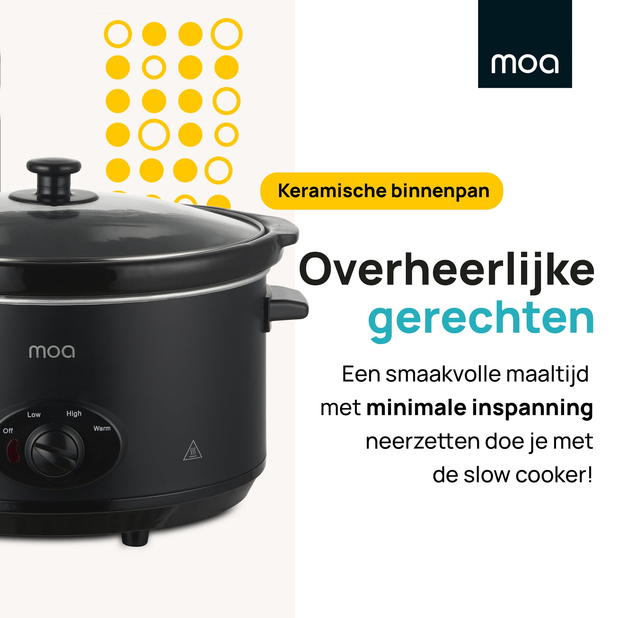 MOA Slowcooker - Zwart - SC65B