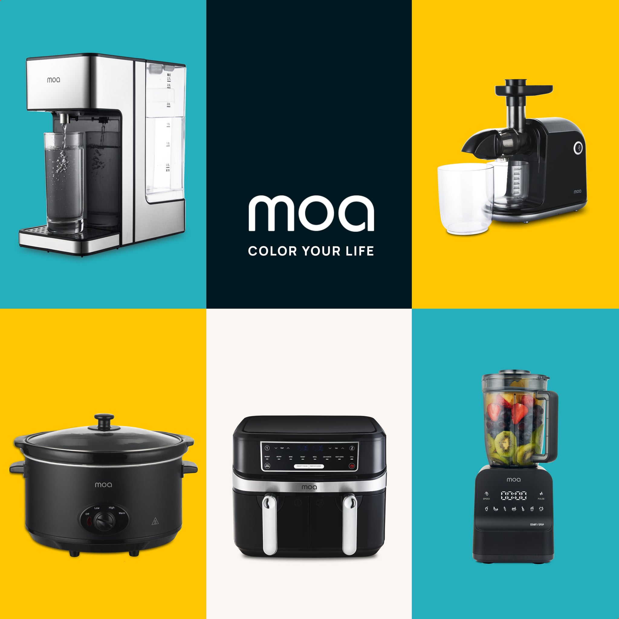 MOA Slowcooker - Zwart - SC65B