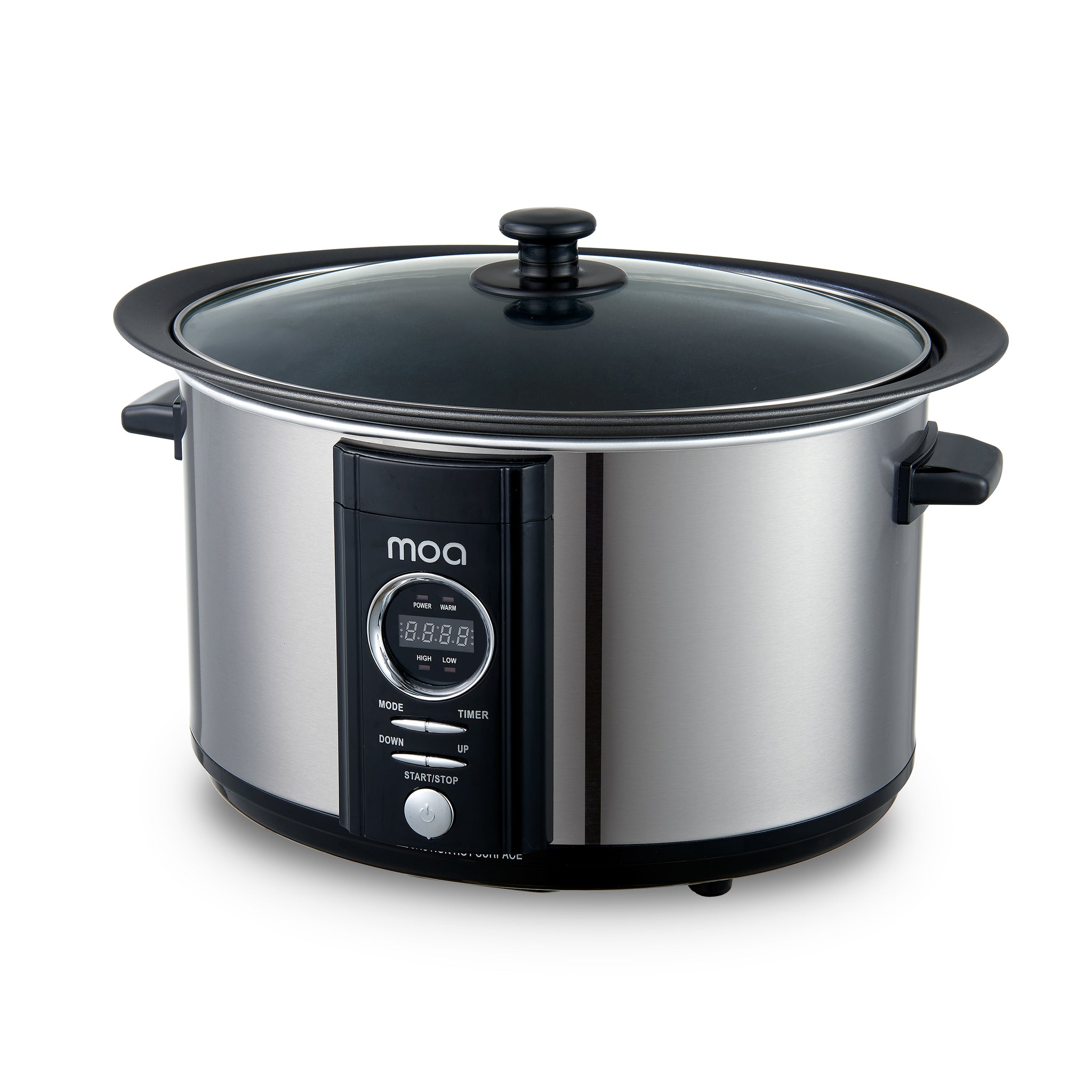 MOA Digitale Slowcooker - Zilverkleurig - SC65D