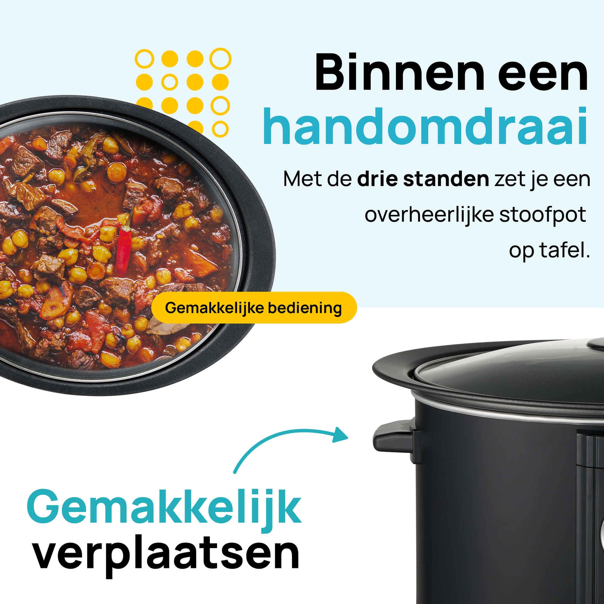 MOA Digitale Slowcooker - Zwart - SC65DB