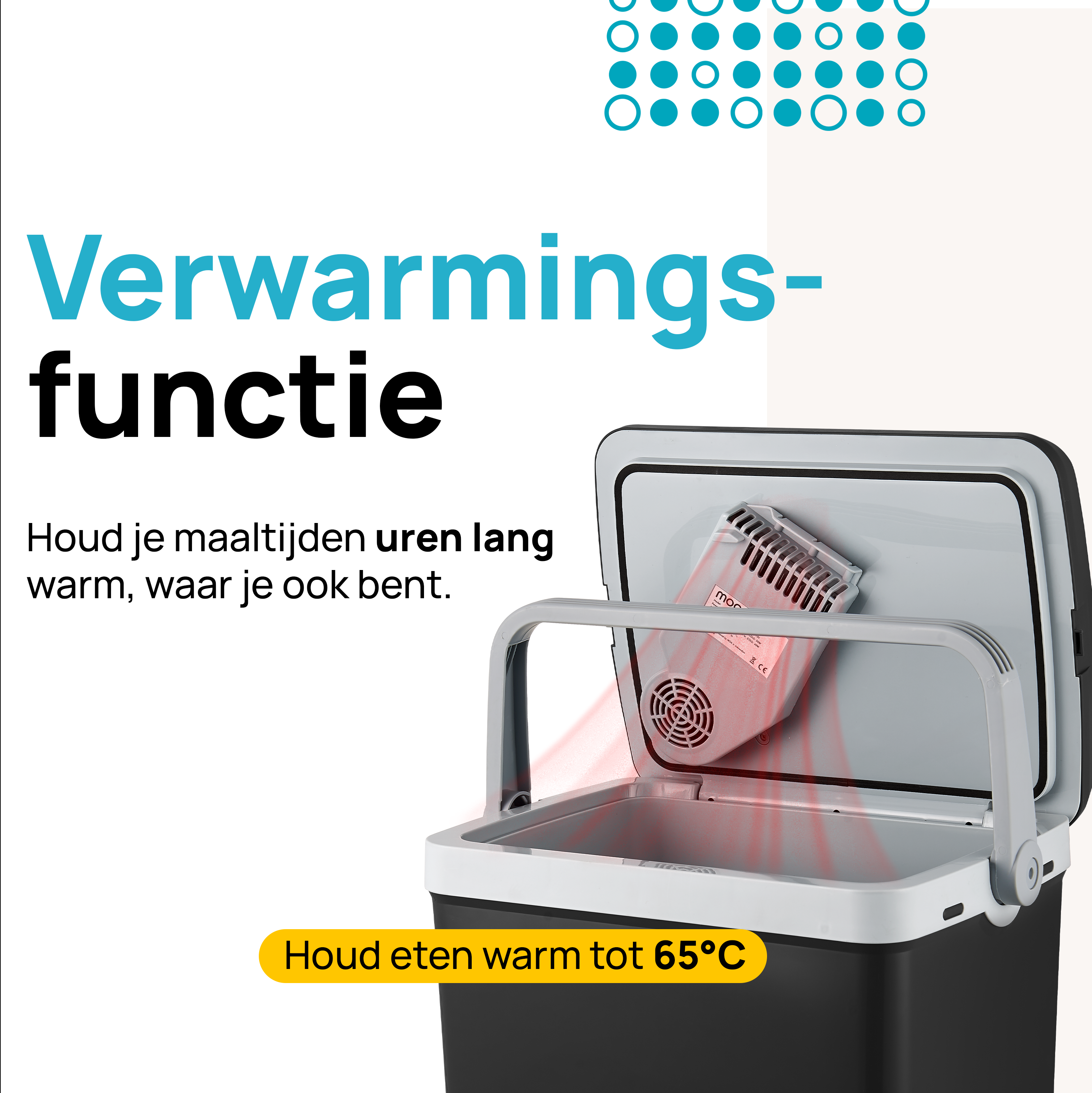 koeler, infrarood, warmte, verhitting, 65°C