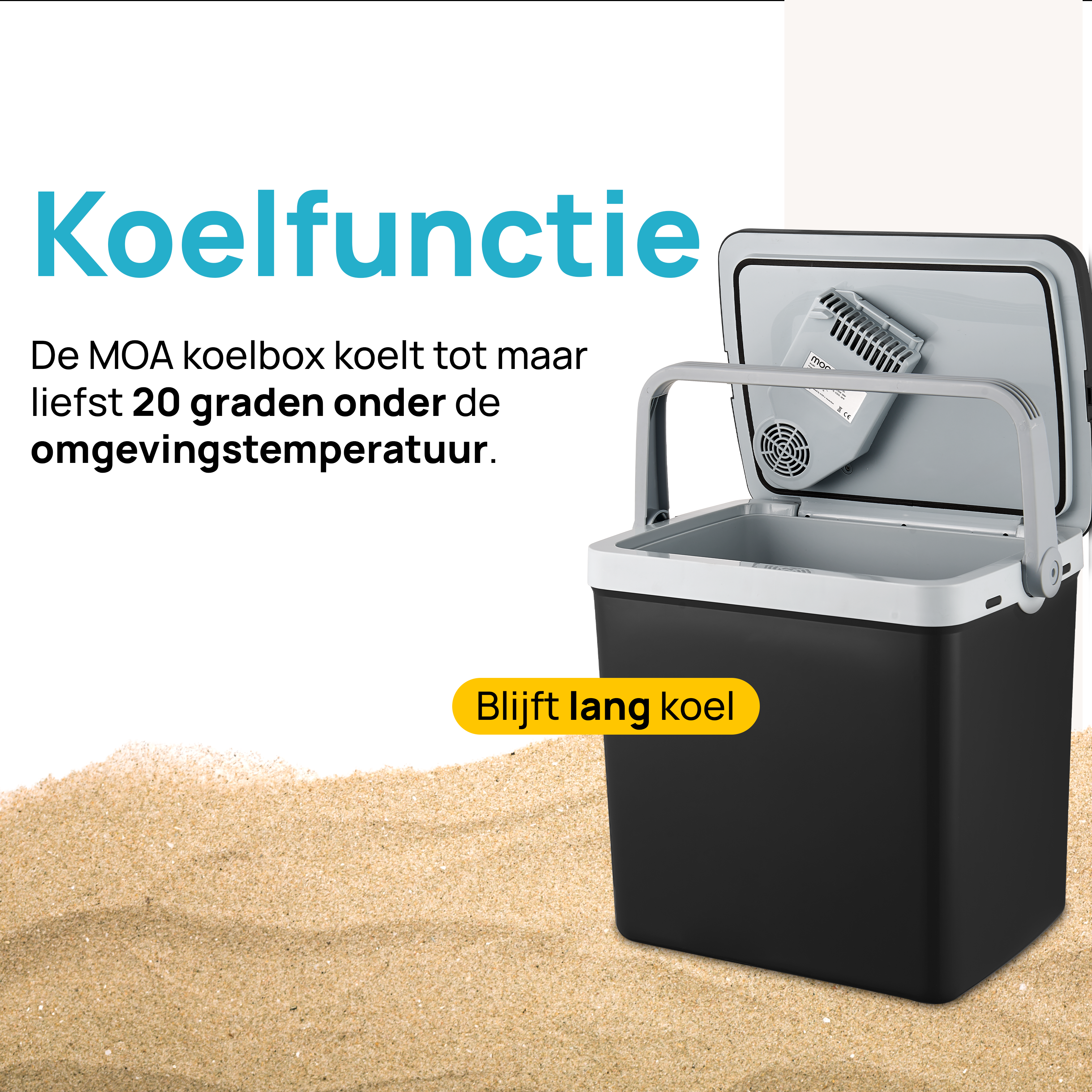 Koelbox Elektrisch 12v 230 volt - 32L Zwart