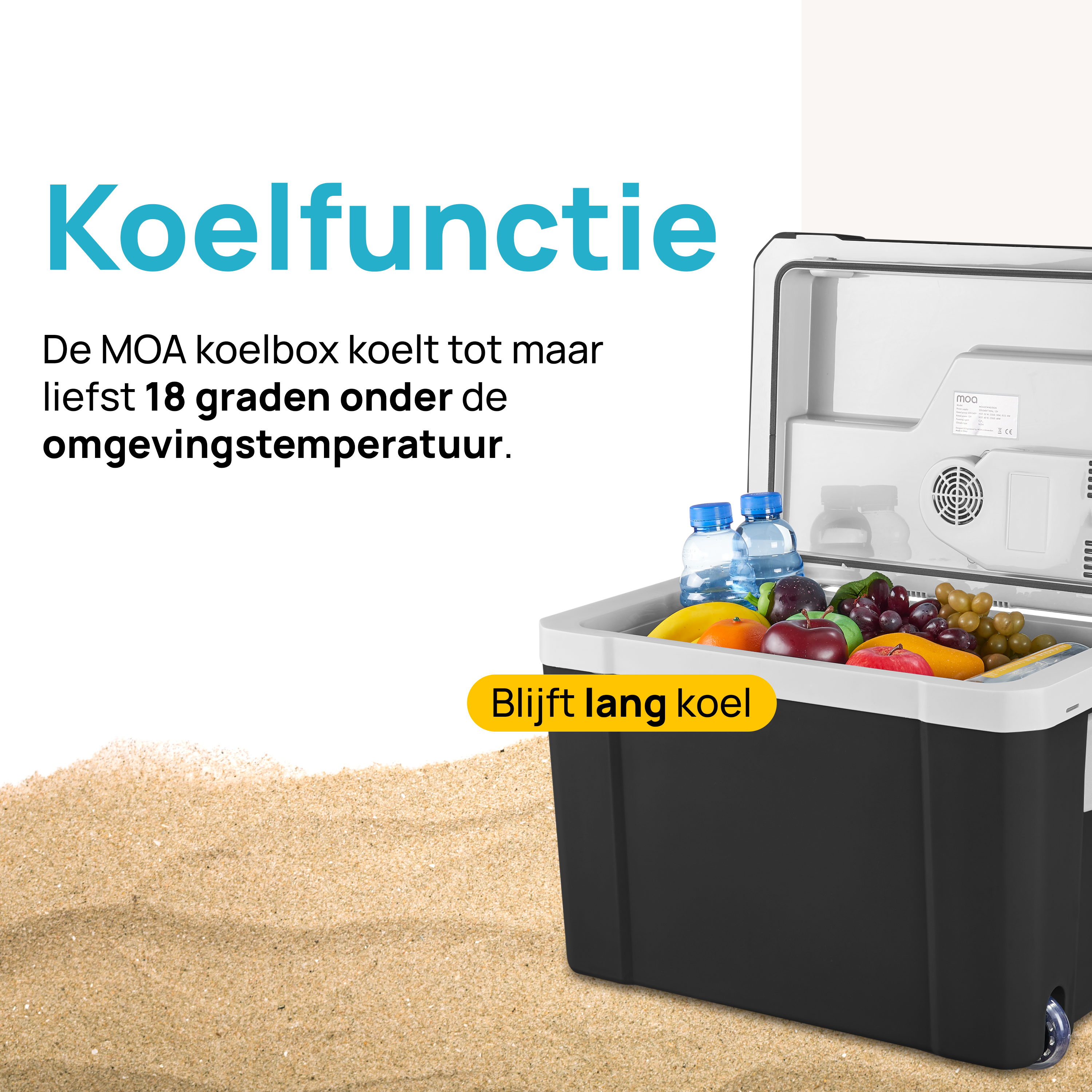 Koelbox Elektrisch 12v 230 volt - 40L Zwart